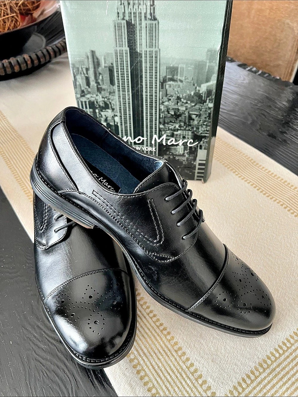 Bruno Marc Halsted-01 Cap Toe Oxfords in Black US 11 NWT